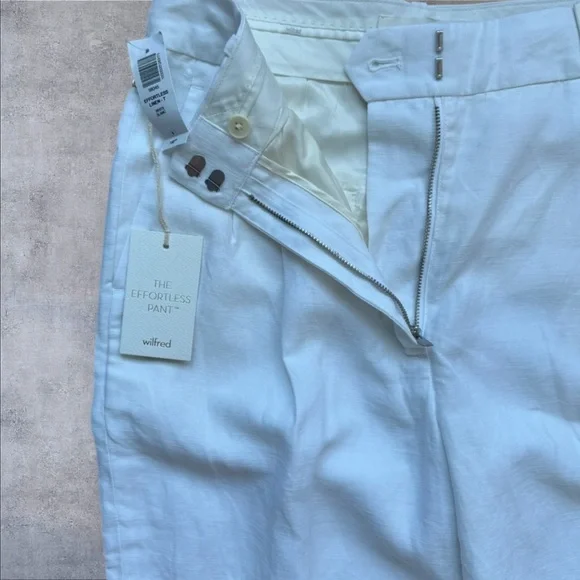 NWT Aritzia Wilfred Effortless Linen Pant - Picture 7 of 8